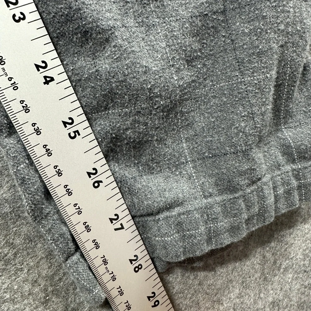 Polo Ralph Lauren Pajama Pants Mens M Gray Windowpane Plaid Cotton Sleepwear
